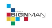Paper Sign Man